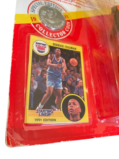 Kenner Derrick Coleman 1991 NBA NJ Nets Starting Lineup Action Figure