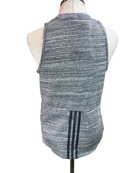 Medium Adidas Gray Heathered Tank DU1924 Split Side New