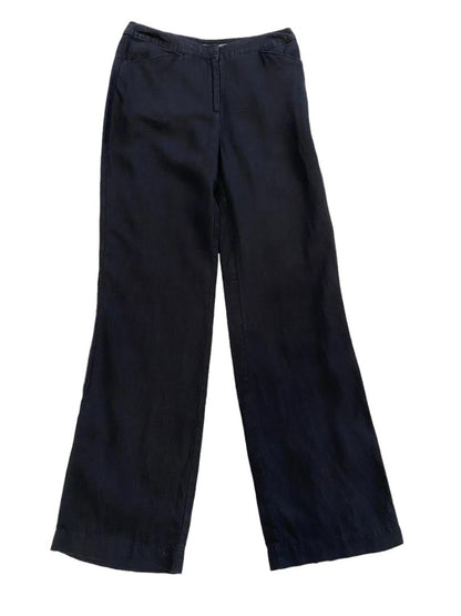 8 Tall J. Jill Black Linen Genuine Fit Pants