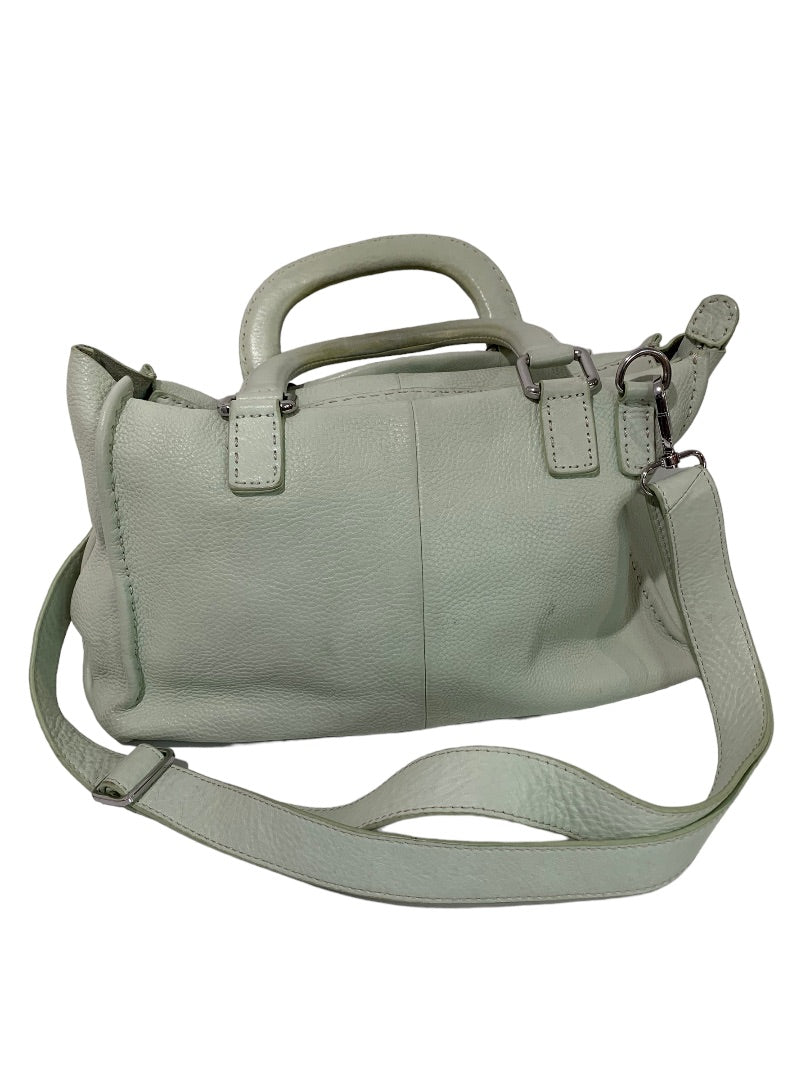 Ted Baker Hickory Stab Stitch Mint Green Leather Bag Rough Condition