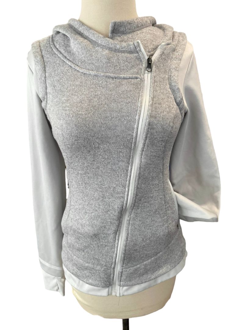 Small Mondetta Angle Zip Hoodie Thumb Holes