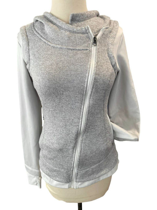 Small Mondetta Angle Zip Hoodie Thumb Holes