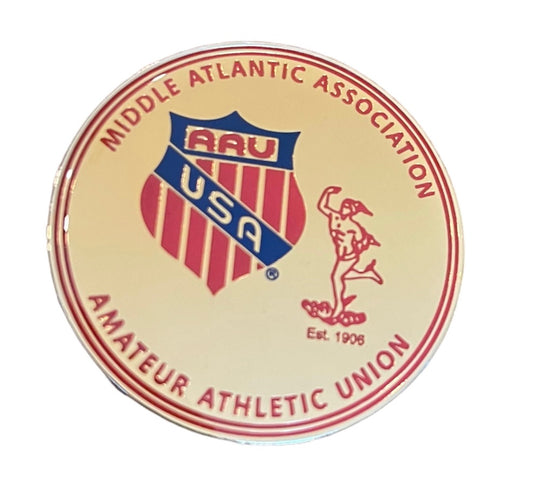 Middle Atlantic Amateur Athletic Association AAU USA Goldtone  1.75" Lapel Pin