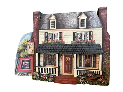 Country Lane Brandywine Collectibles houses Marlene Whiting Wood House Quilts for Sale C11-1281