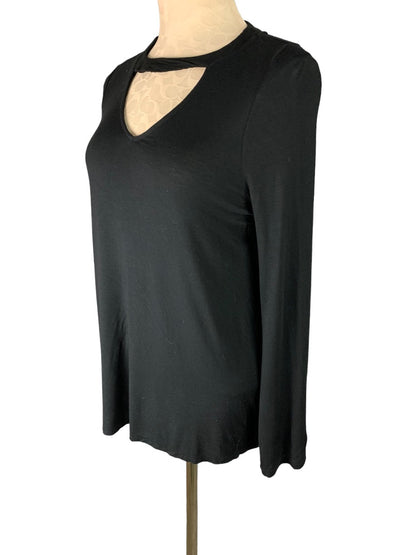 XS Cotton On Black Pullover Long Sleeve Oversize Tunic Shirt Soft