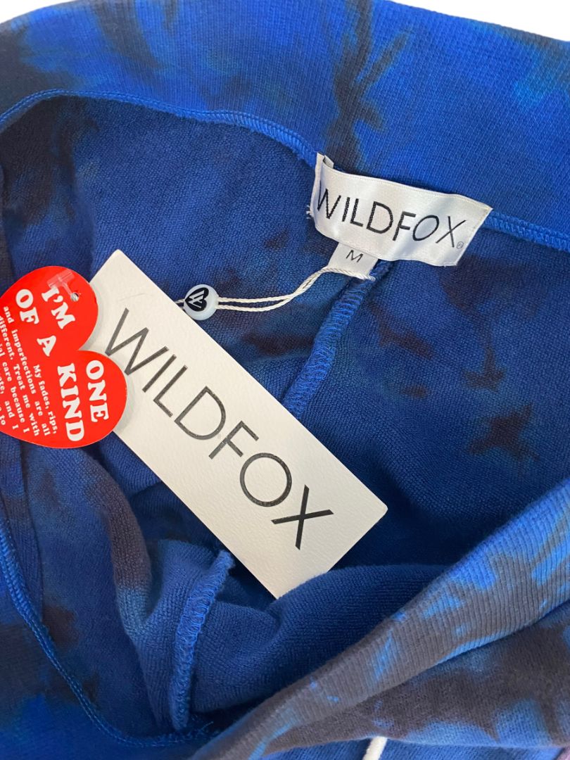 Medium NWT WildFox Blue Purple Joggers Tie Dye