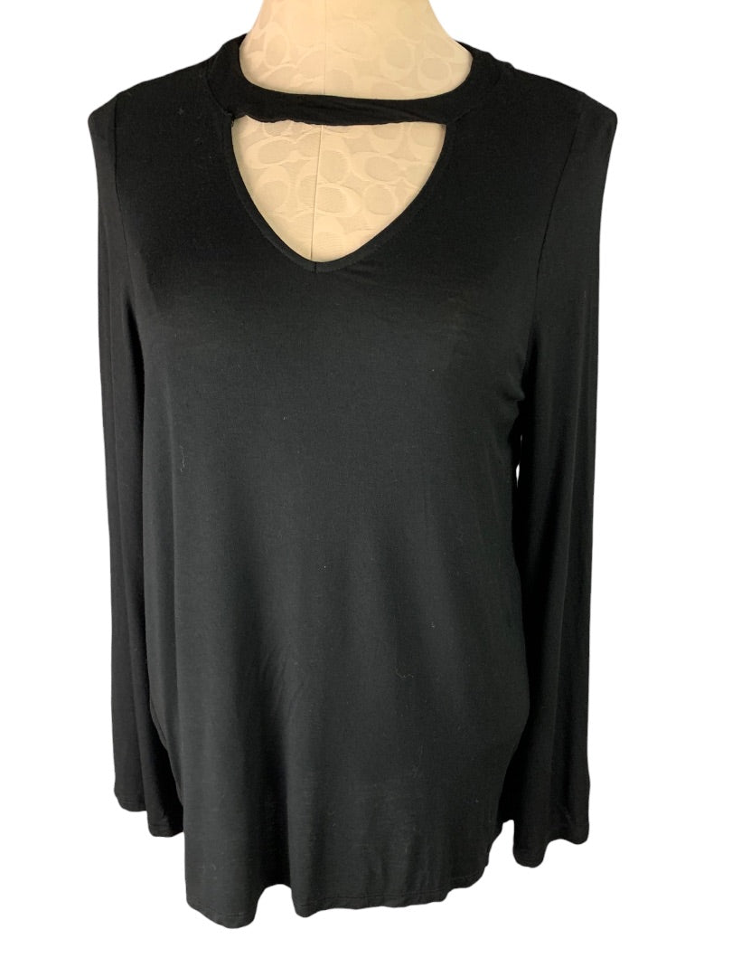 XS Cotton On Black Pullover Long Sleeve Oversize Tunic Shirt Soft