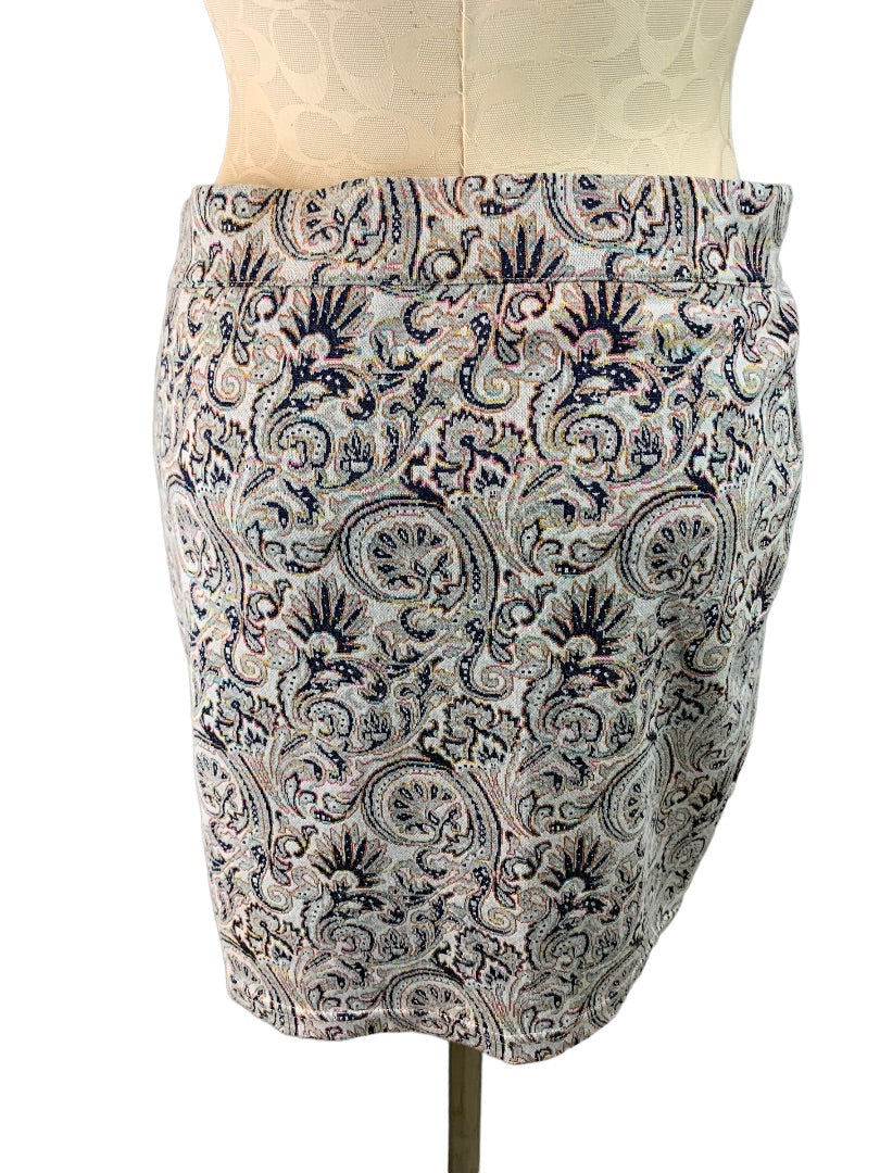 Medium Free People Seasons In Paisley Women's Pull On Stretch Mini Skirt