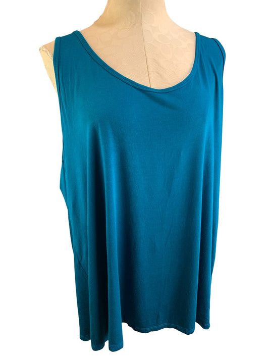 22/24 Lane Bryant Women's Emerald Green Sleeveless Tank Cami Soft Rayon Knit