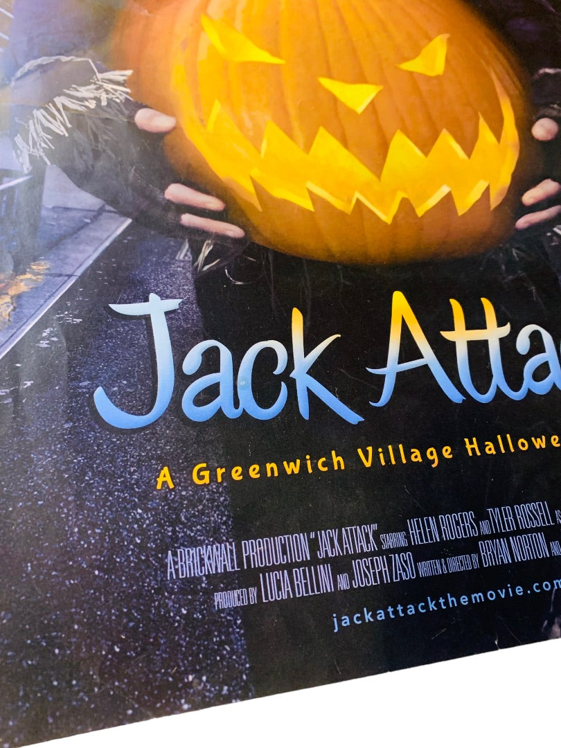 2013 Jack Attack Movie Promotional Poster Signed Bryan Norton Autographed 17x11