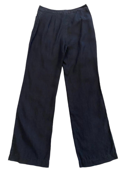 8 Tall J. Jill Black Linen Genuine Fit Pants