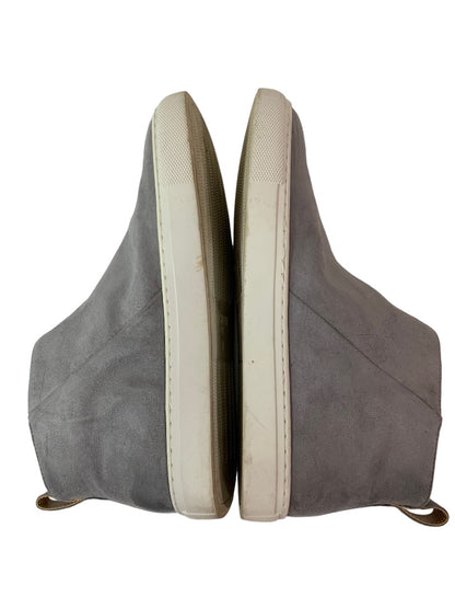 Size 8 J.Crew Women's Gray Faux Suede Sneaker High Tops BA833