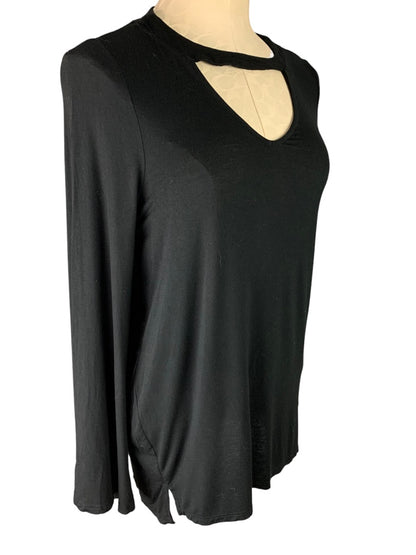 XS Cotton On Black Pullover Long Sleeve Oversize Tunic Shirt Soft