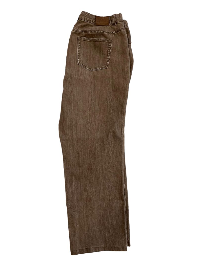 16W Brown Lauren Jeans Co. Straight Leg Jeans Ralph Lauren