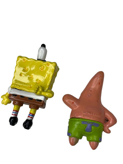 Nickelodeon Toys Sponge Bob and Patrick Mini Figurines 2003 Viacom 2"