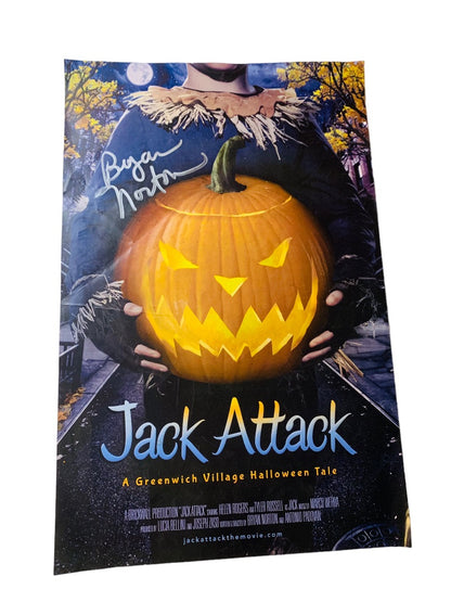 2013 Jack Attack Movie Promotional Poster Signed Bryan Norton Autographed 17x11