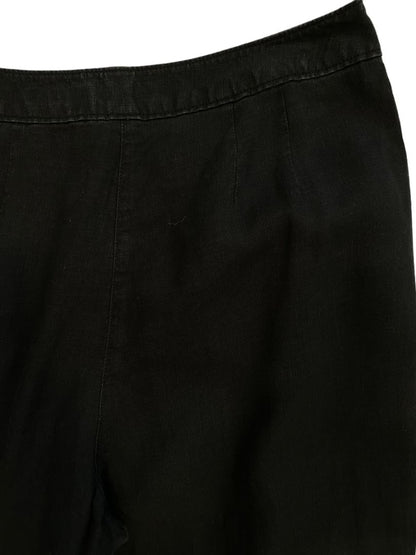 8 Tall J. Jill Black Linen Genuine Fit Pants