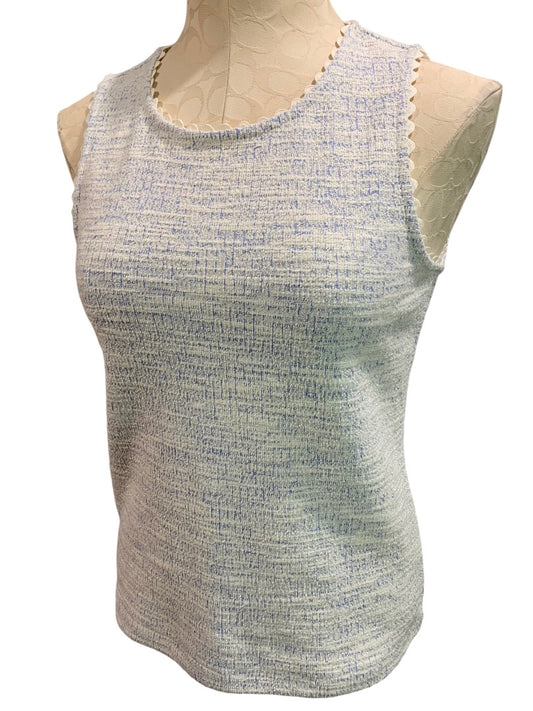 XS J.Crew Women's New Textured Tank Top with Scalloped Trim Style AK960