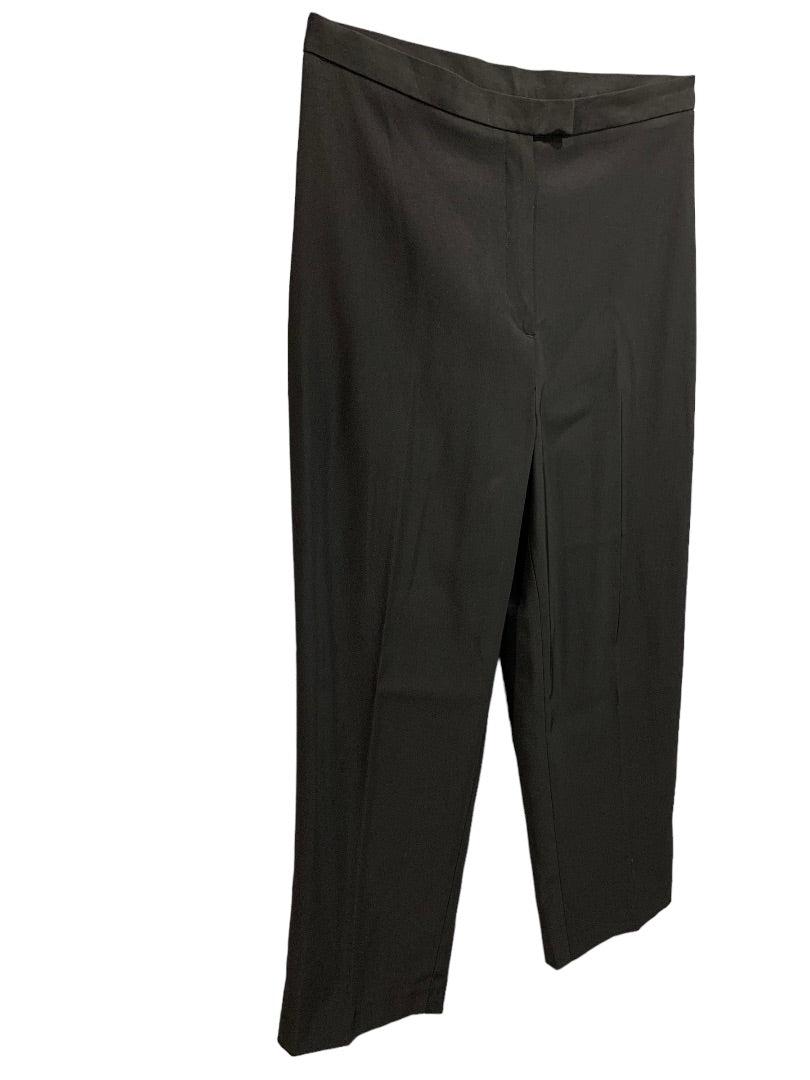 Size 12 Focus 2000 Women's Black Crop Dress Pants 1990s Vintage