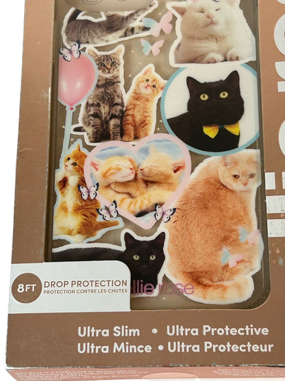 Ellie Rose Ultra Slim Cat Phone Case New iPhone 13 Pro Max Compatible 8ft Drop Protection