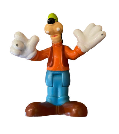 Disney Goofy 2013 Mattel 3"  Vinyl Figure Figurine Sit Stand Hinged