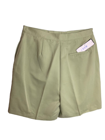 Size 14 Izod Women's English Ivy Wide Leg New Shorts Celery