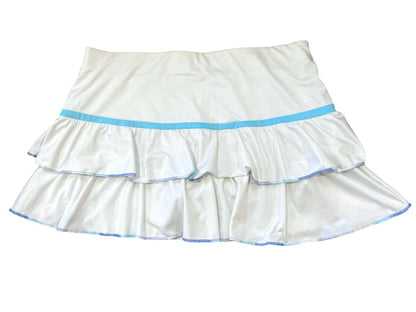 Large Wilson Tennis Skirt Skort Ball Pocket Ruffled Back Golf