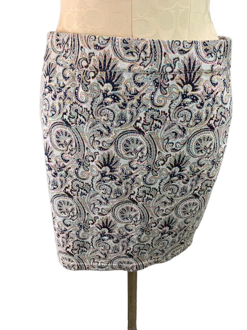 Medium Free People Seasons In Paisley Women's Pull On Stretch Mini Skirt