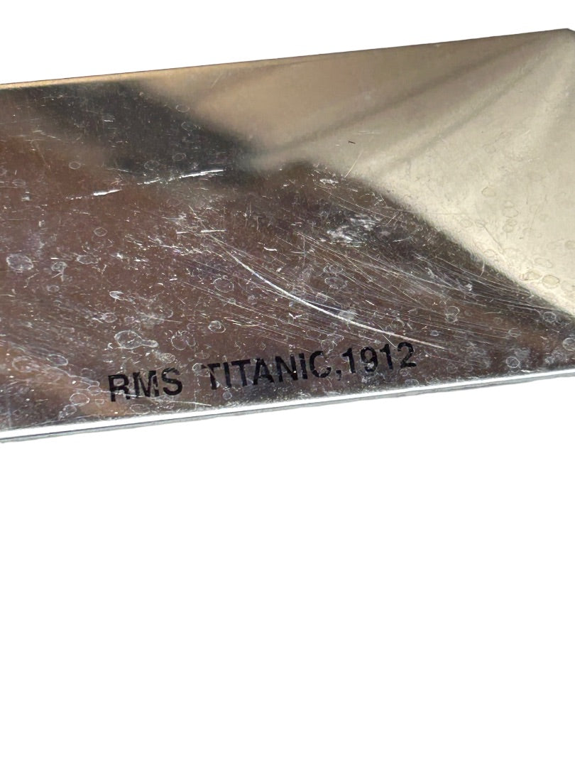 Vintage Titanic The Exhibition Keychain Key Ring Resin Over Metal 2.5"