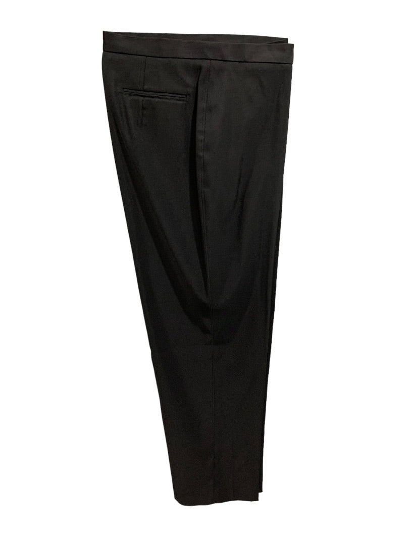 Size 12 Focus 2000 Women's Black Crop Dress Pants 1990s Vintage