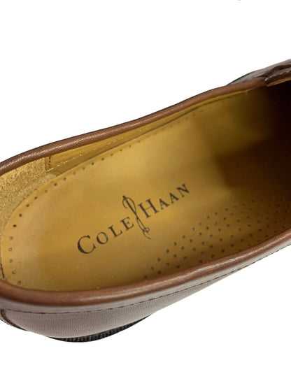 Size 10M Men's Cole Haan Tassel Pinch Loafers Brown Leather C07907