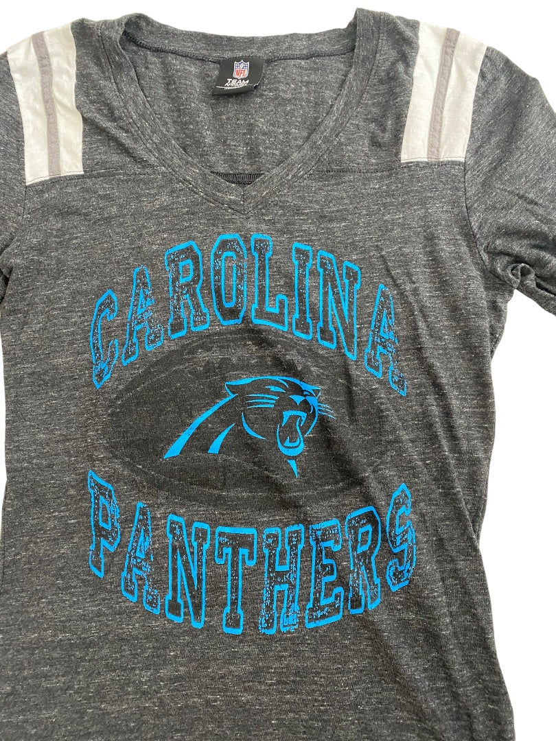 Medium NFL Carolina Panthers Team Apparel Long Sleeve V-Neck