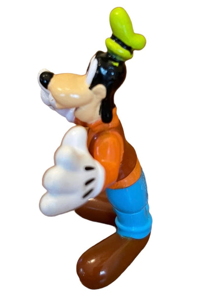 Disney Goofy 2013 Mattel 3"  Vinyl Figure Figurine Sit Stand Hinged