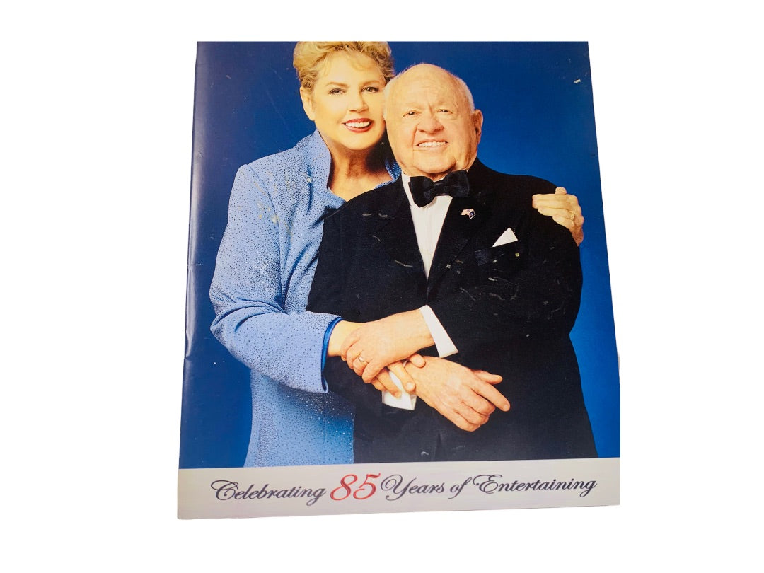 Mickey & Jan Rooney Program and Signed Photo Celebrating 85 of Entertaining