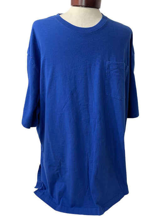 3XL Duluth Trading Men's Short Sleeve Cotton Tshirt Royal Blue