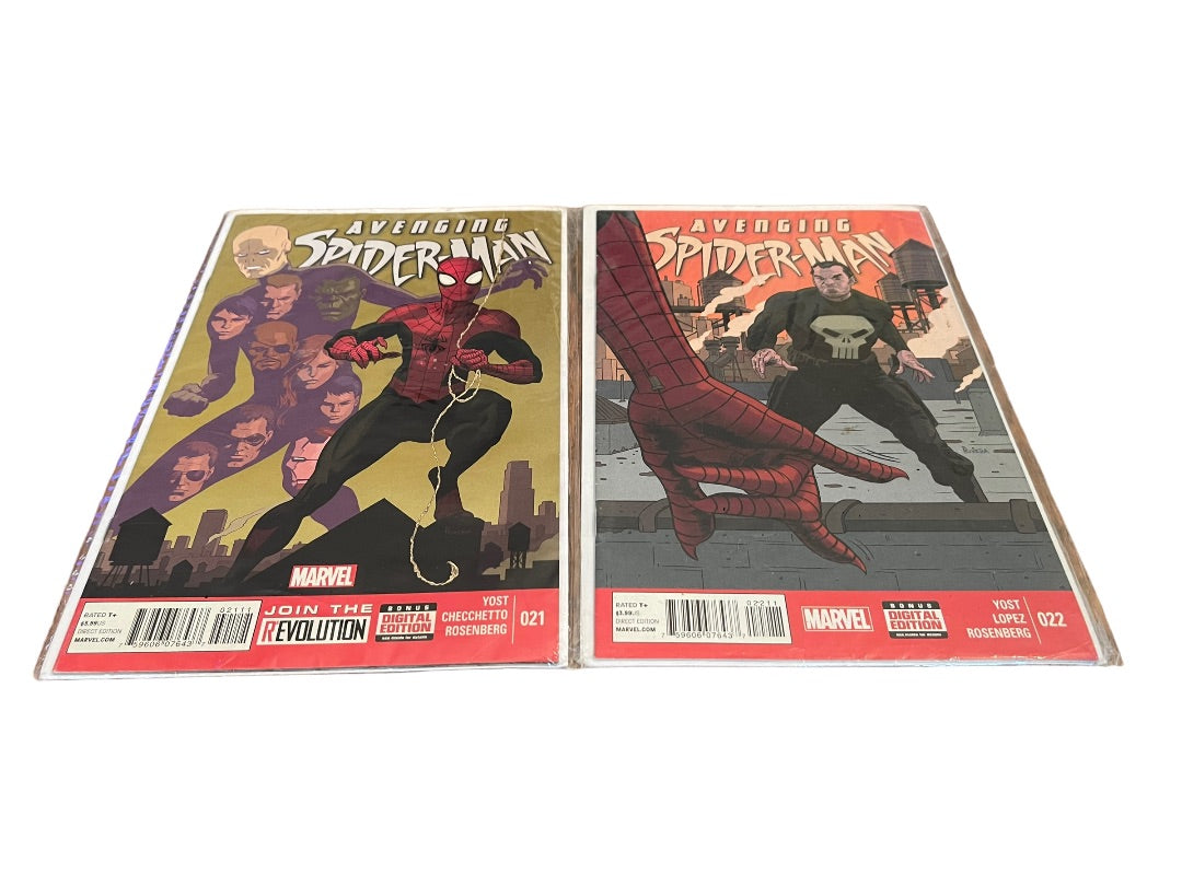 Marvel Avenging Spider-Man #22 & #23 Yost Lopez Rosenberg Checchetto