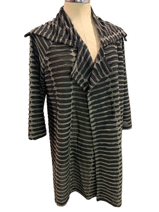 Medium Ultimate Women's Artsy Lightweight Open Cardigan Jacket Tunic Length