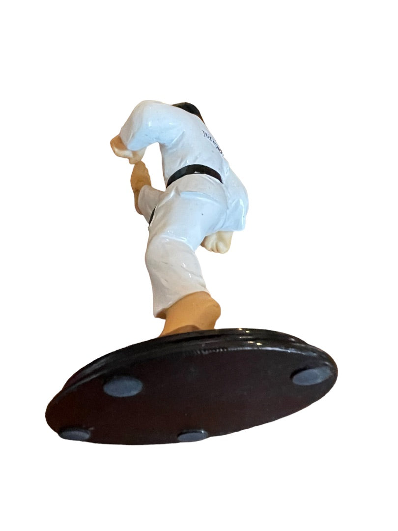 Taekwondo Korea Kicking Boy Statue 6.5" Figurine Martial Arts