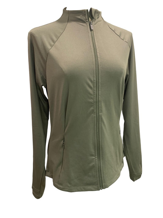 Medium RBX Women's New Olive Green Full Zip Activewear Jacket