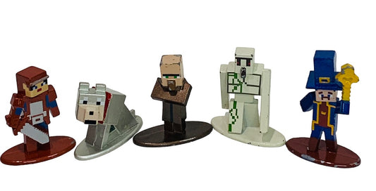 Jada Toys Minecraft Diecast Metal Figurines Figures Microsoft Set of 4