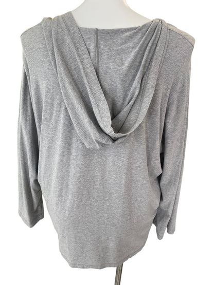 22/24 Cacique Light Weight Gray Hoodie Cozy Sleepwear Loungewear