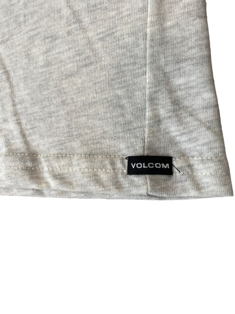 NWT Large Volcom Lt Gray Graphic Logo T-shirt