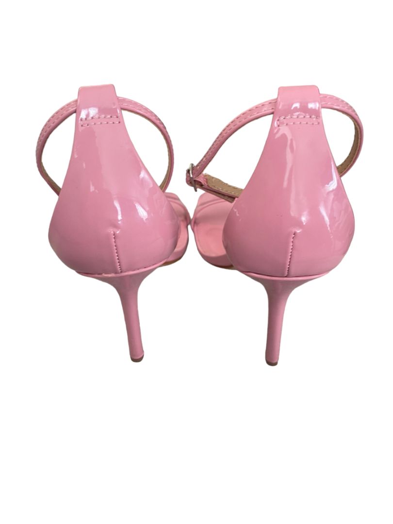 9.5 Steve Madden Pink Patent Barbiecore Strappy Heels