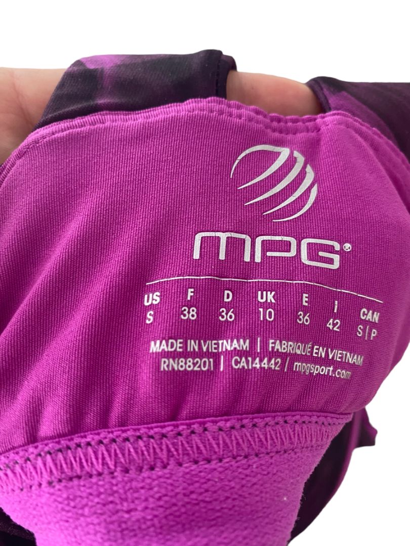 Small MPG Sport Purple Athletic Tank Top