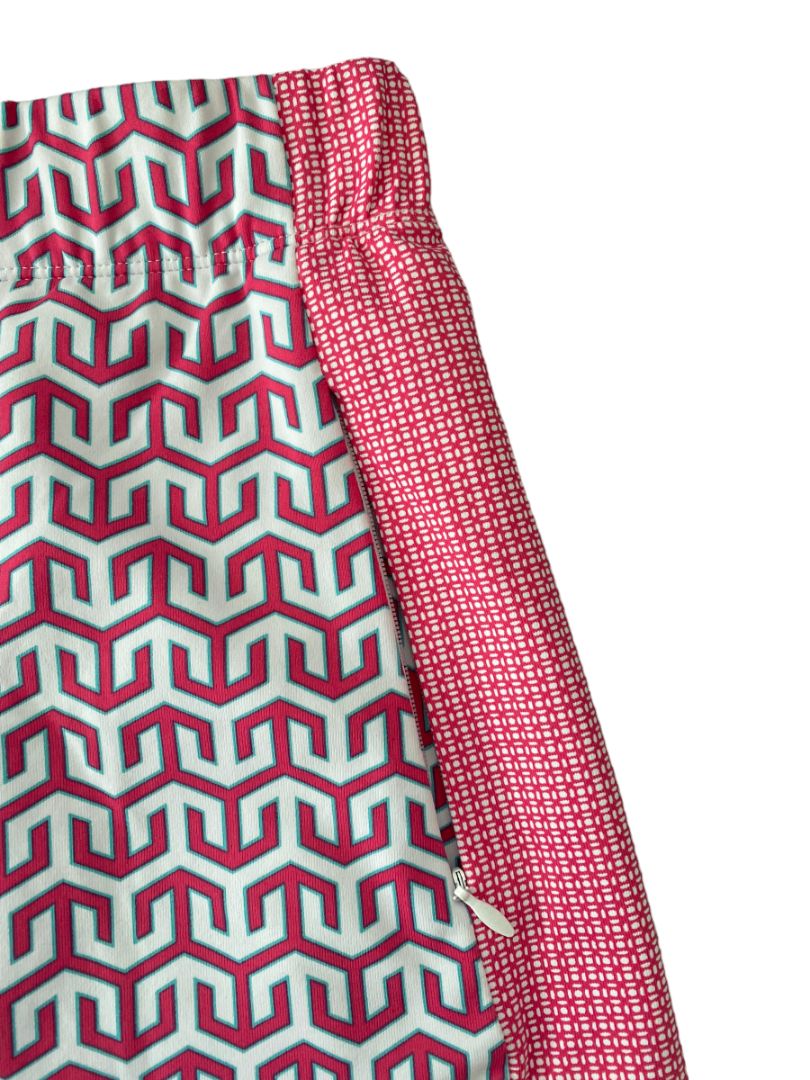 M J. McLaughlin Pink Patterned Golf Tennis Skirt Skort A-Line