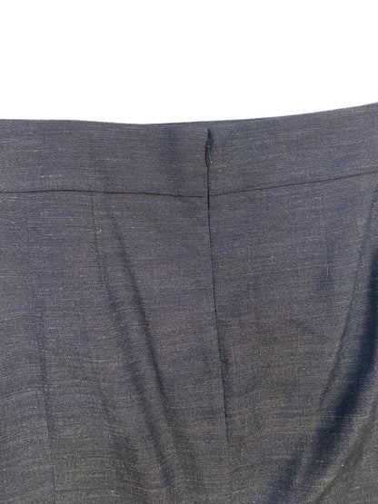 14 LOFT Deep Dark Blue Lightweight Denim Skirt Straight Business