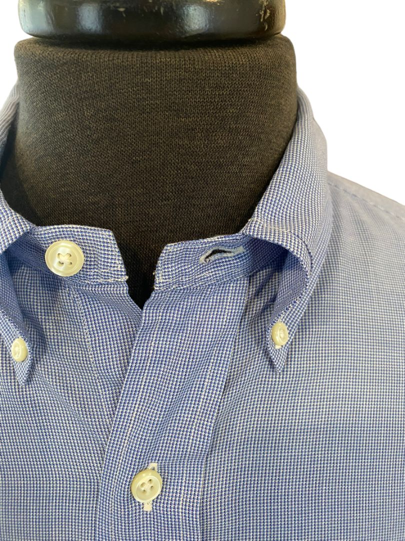 15 - 32/33 Ralph Lauren Yarmouth Blue 100% Cotton Button Down Men's