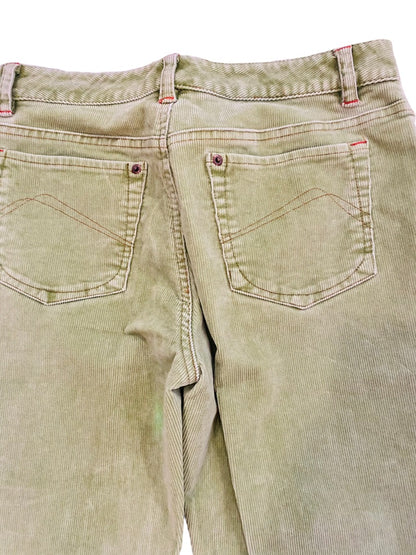 4 Sigrid Olsen Sage Green Corduroy Pants