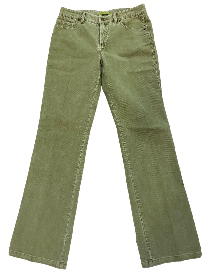 4 Sigrid Olsen Sage Green Corduroy Pants