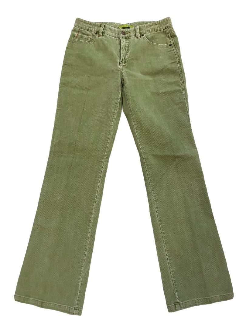 4 Sigrid Olsen Sage Green Corduroy Pants